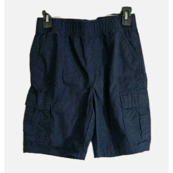The Children’s Place Boys Ripstop Pull On Cargo Shorts Navy Blue Size 10 Husky - Picture 1 of 4